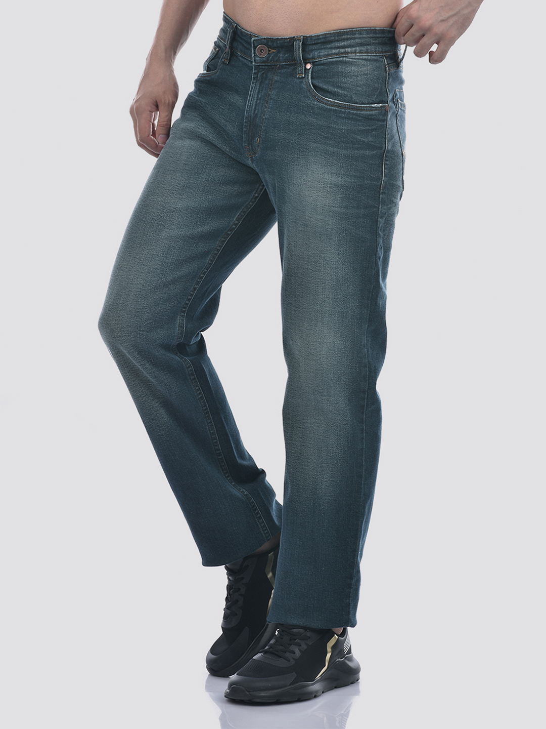 Numero Uno Men Stonewashed Regular Fit Sustainable Jeans